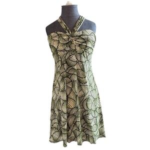 Vintage City Triangles Babydoll Dress Forest Fairy Y2K 90s Sequin Size L READ